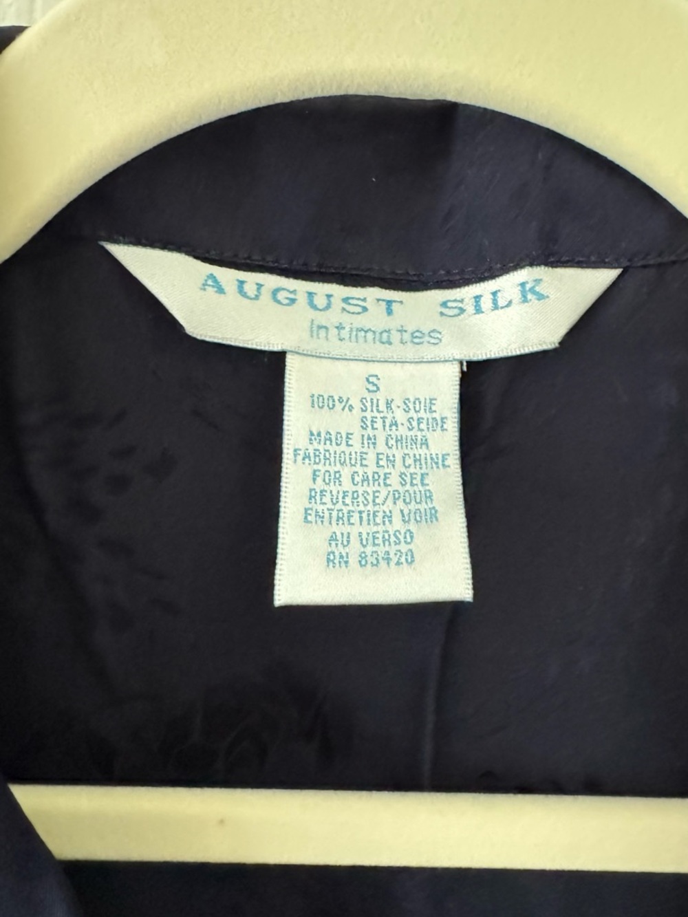 august silk Navy Satin Button-Down Shirt and pants - Picture 3 of 7